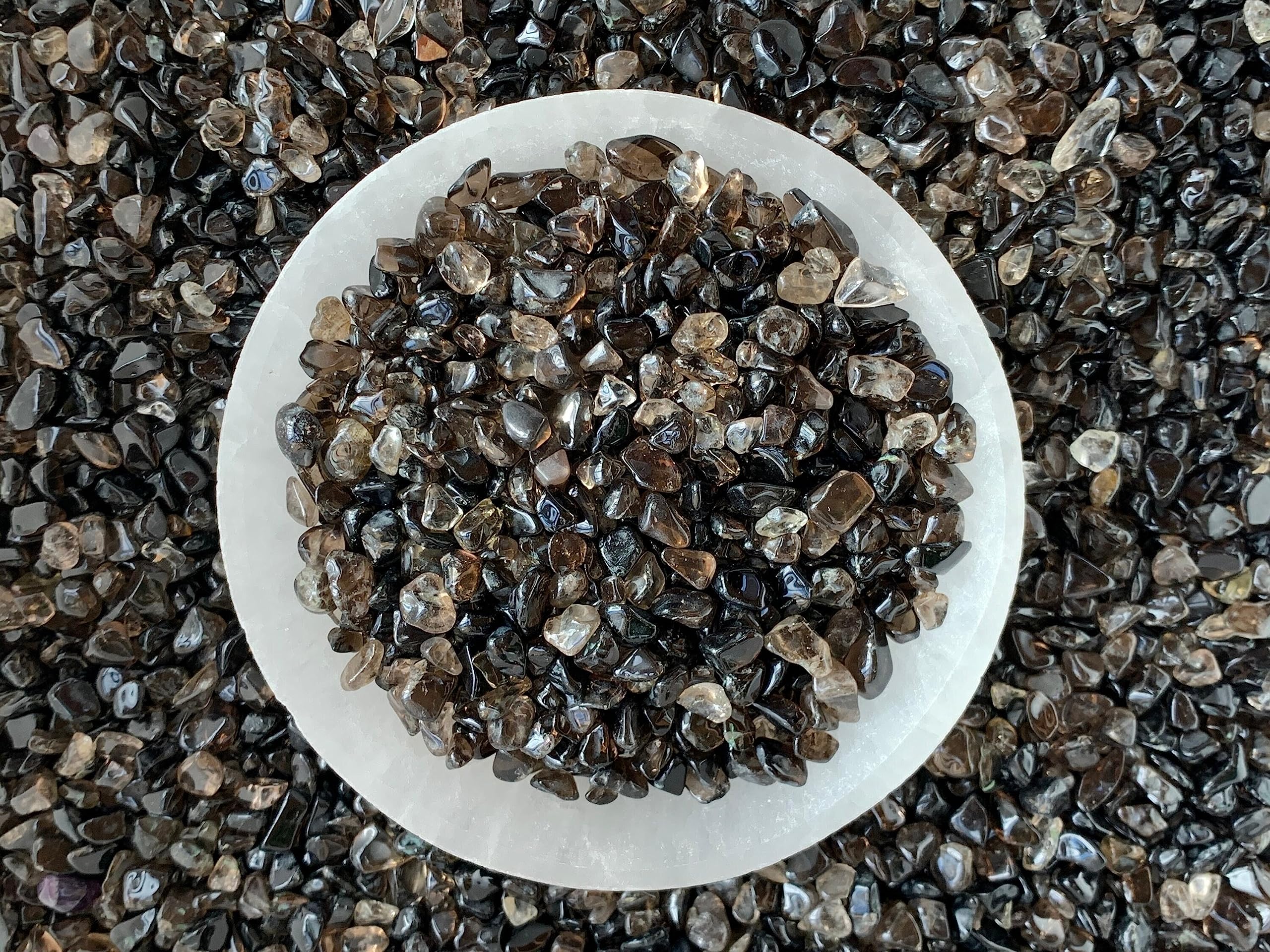 GAF Treasures garden decor with smoky quartz chips adding natural texture