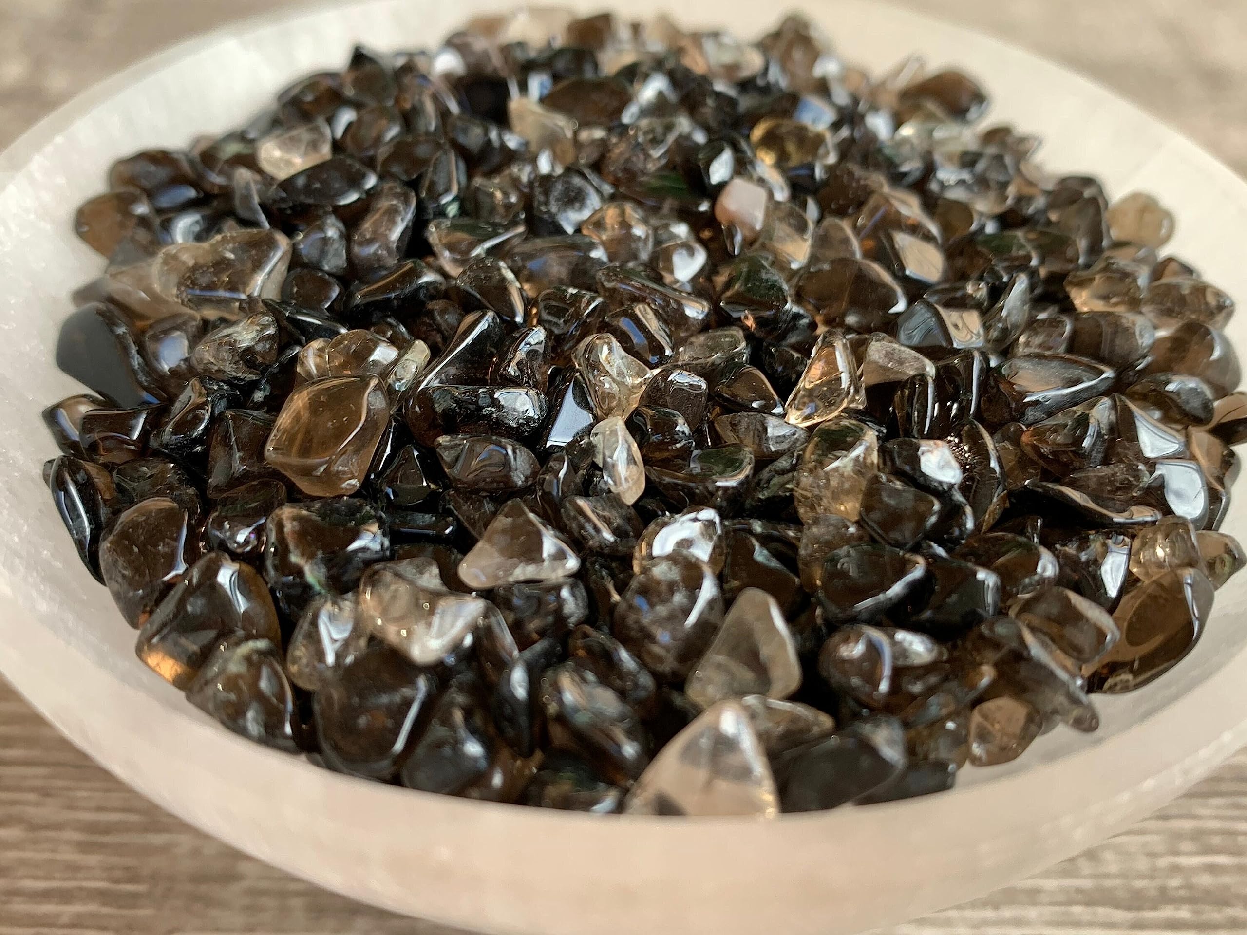GAF Treasures smoky quartz chips ideal for jewelry making and beading projects