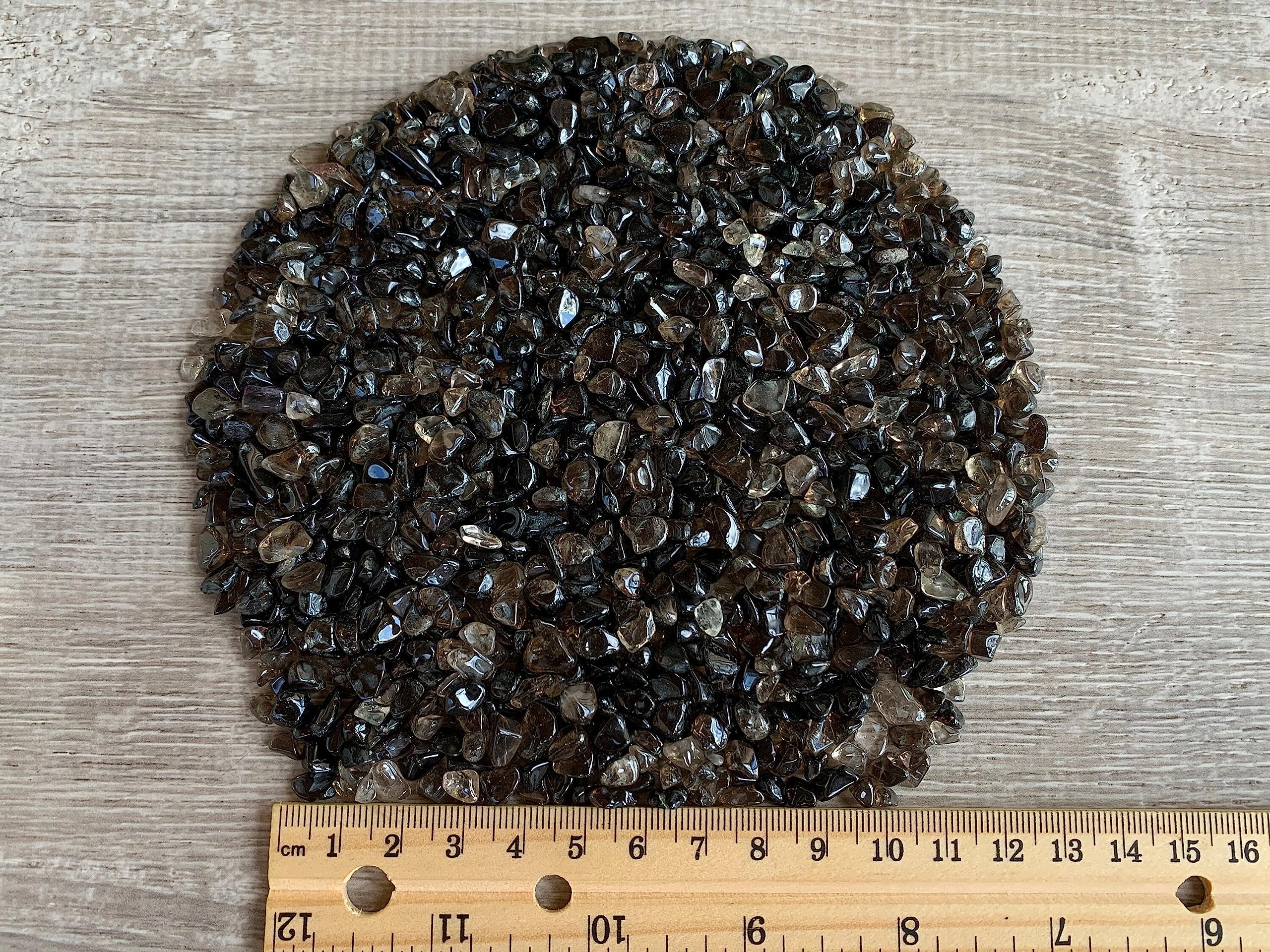 GAF Treasures smoky quartz undrilled chips suitable for custom garden accents