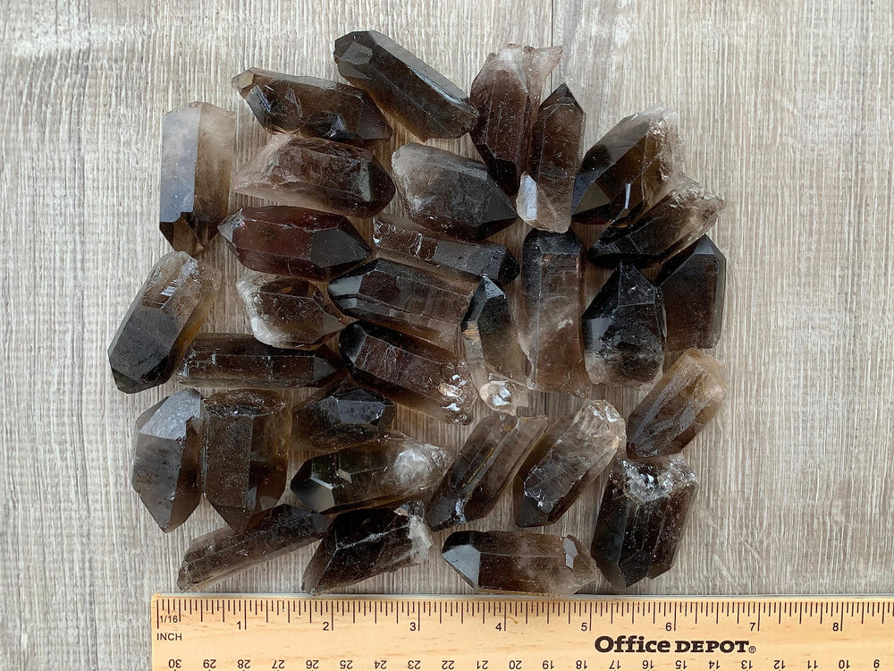 GAF TREASURES smoky quartz points for pocket carry and everyday grounding.