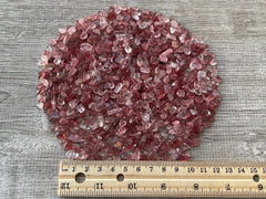 GAF TREASURES Strawberry Gemstone Chips irregular shapes add natural texture to crafts.