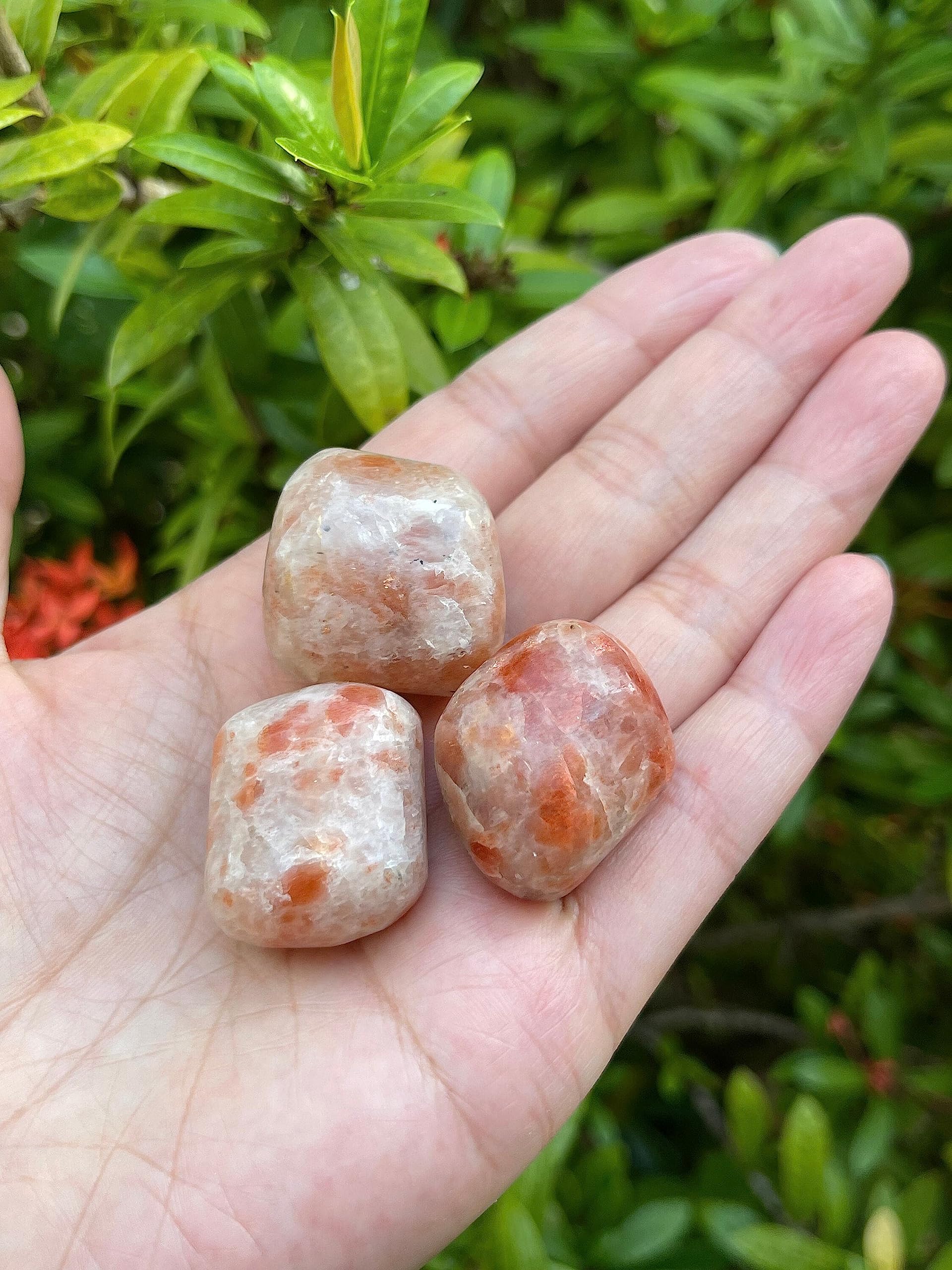 GAF Treasures sunstone polished rocks for crystal grids and meditation