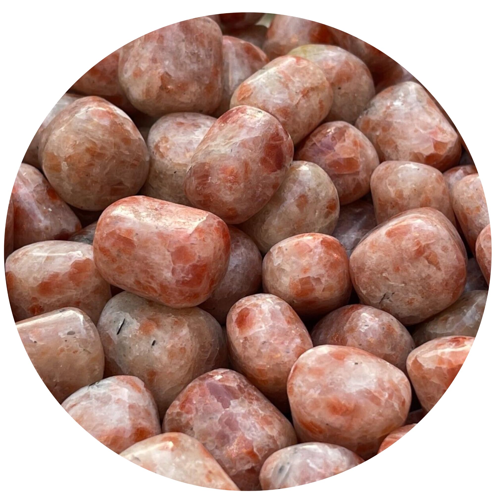 GAF Treasures sunstone tumbled stones for pocket carry and daily motivation