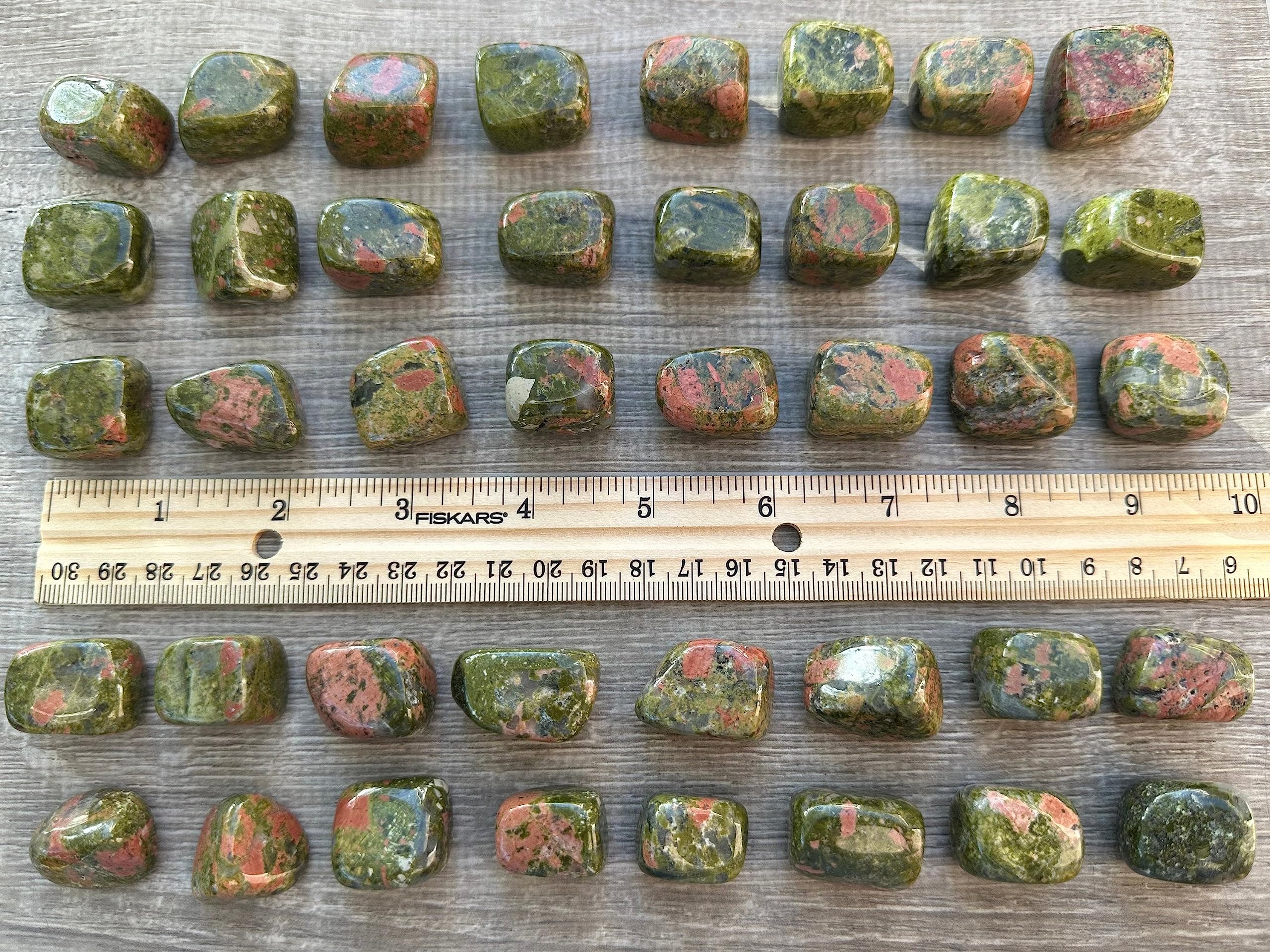 GAF TREASURES unakite stones suited for altar, meditation, and ritual use