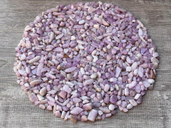 GAF TREASURES undrilled Kunzite crystal chips ideal for custom designs.