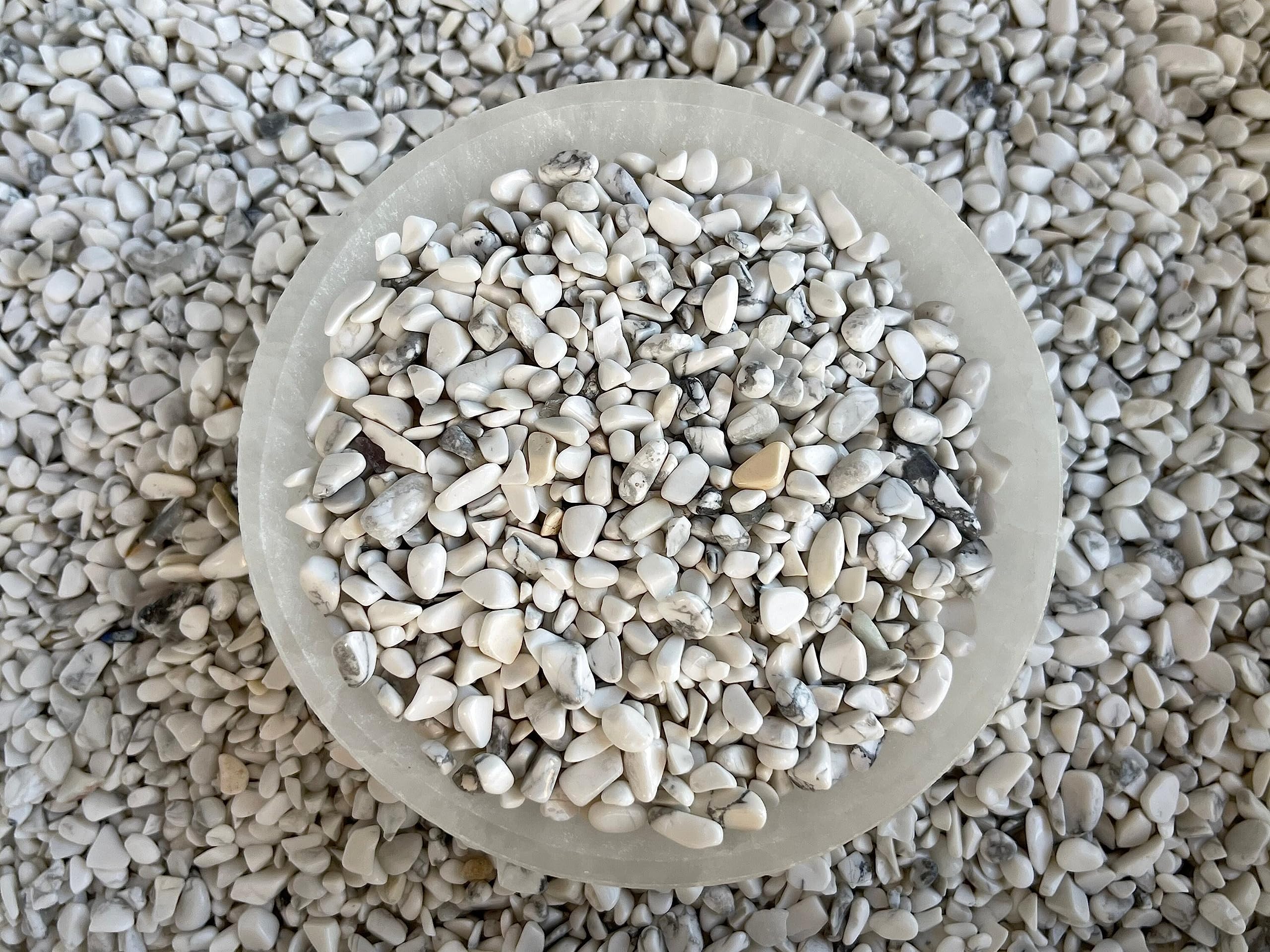 GAF Treasures White Howlite chips educational kits and demonstrations