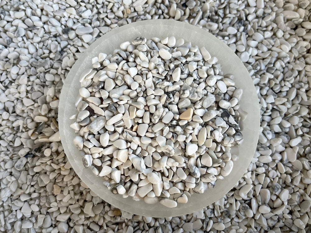 GAF Treasures White Howlite chips educational kits and demonstrations