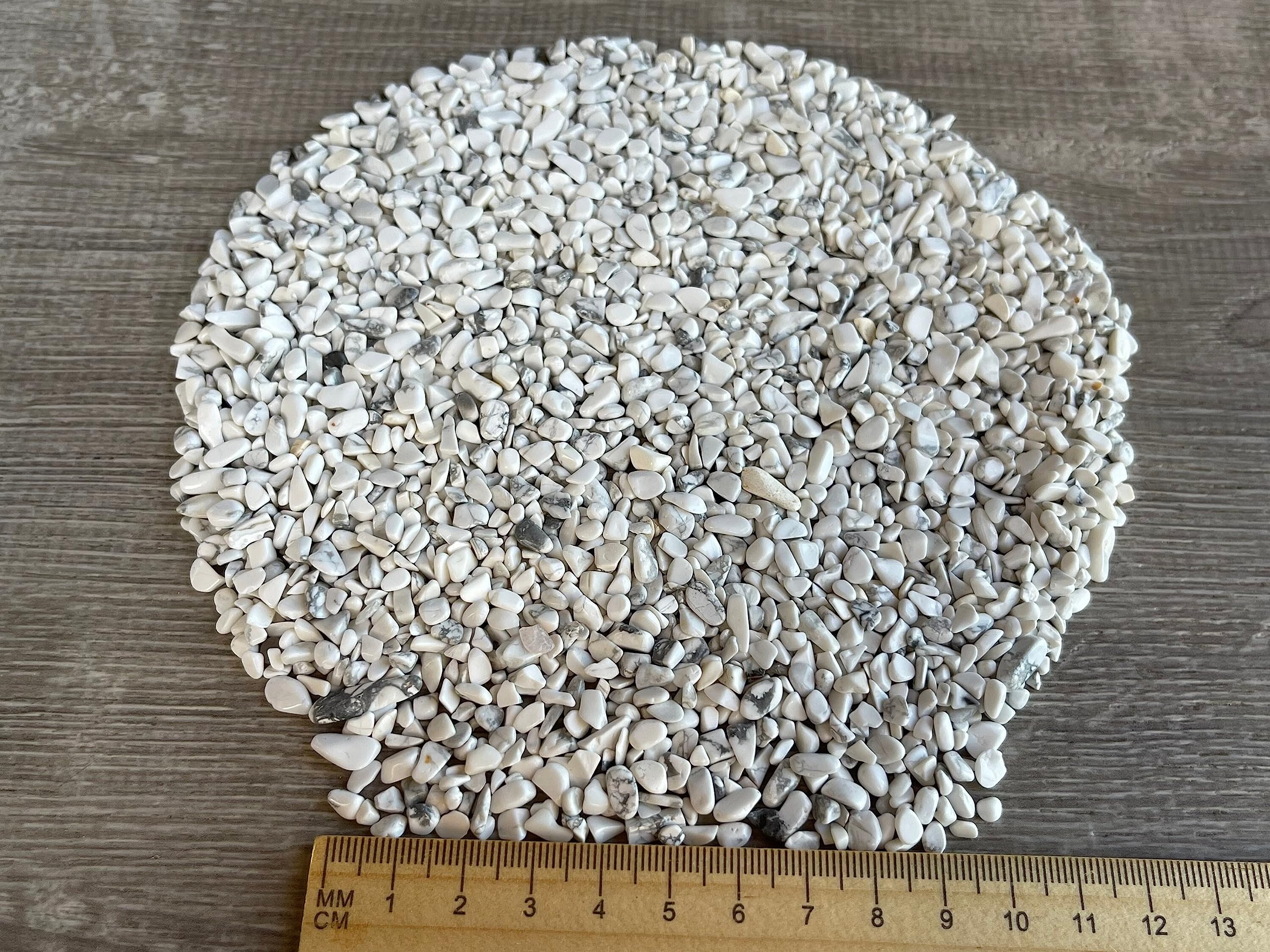 GAF TREASURES white howlite chips jewelry-design angle for inlays