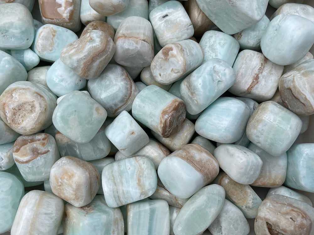GAF TREASURES Caribbean Calcite artful natural beauty for product photography.