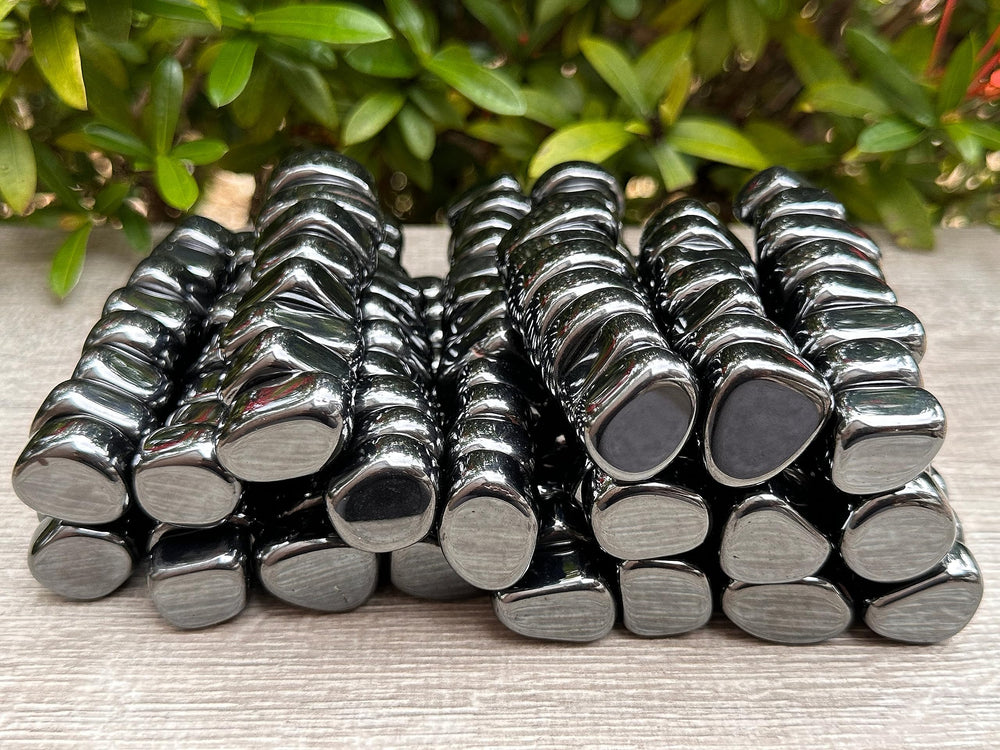 GAF TREASURES magnetic hematite crystals in a group for grounding rituals.