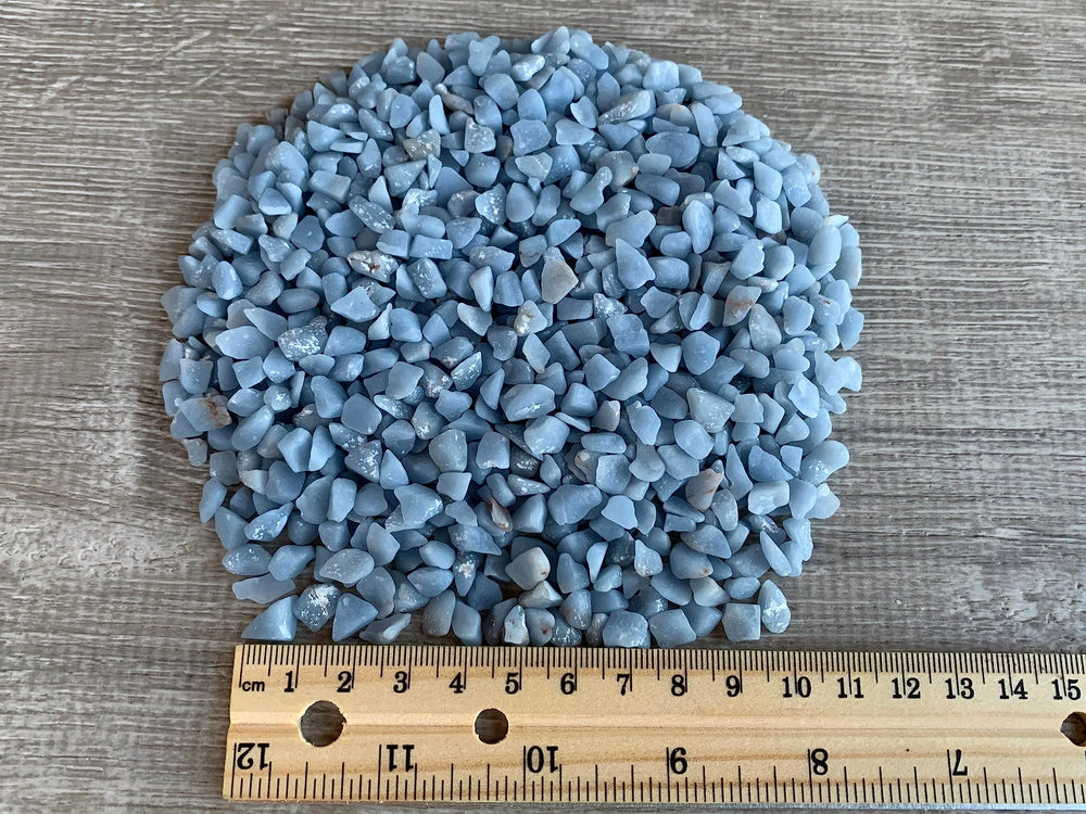 GAF TREASURES natural Angelite mini crystals ideal for crystal trees and displays.