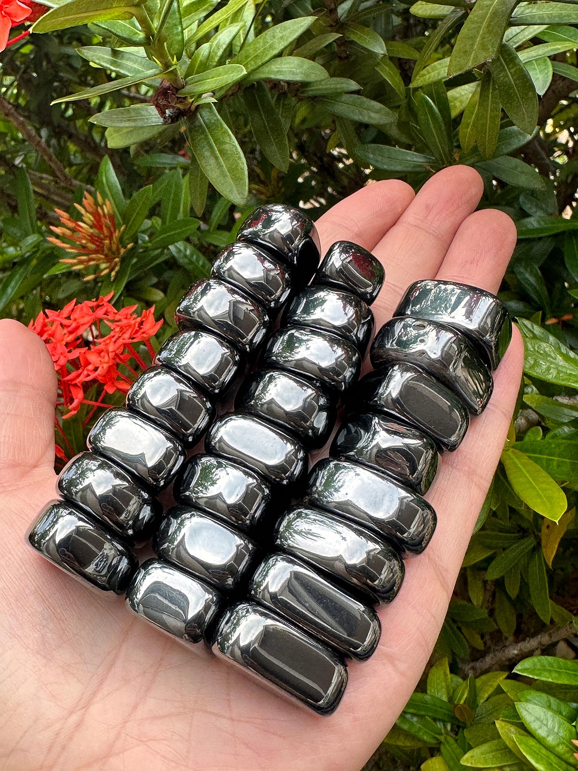 GAF TREASURES natural-variety hematite stones showing shapes and patterns.