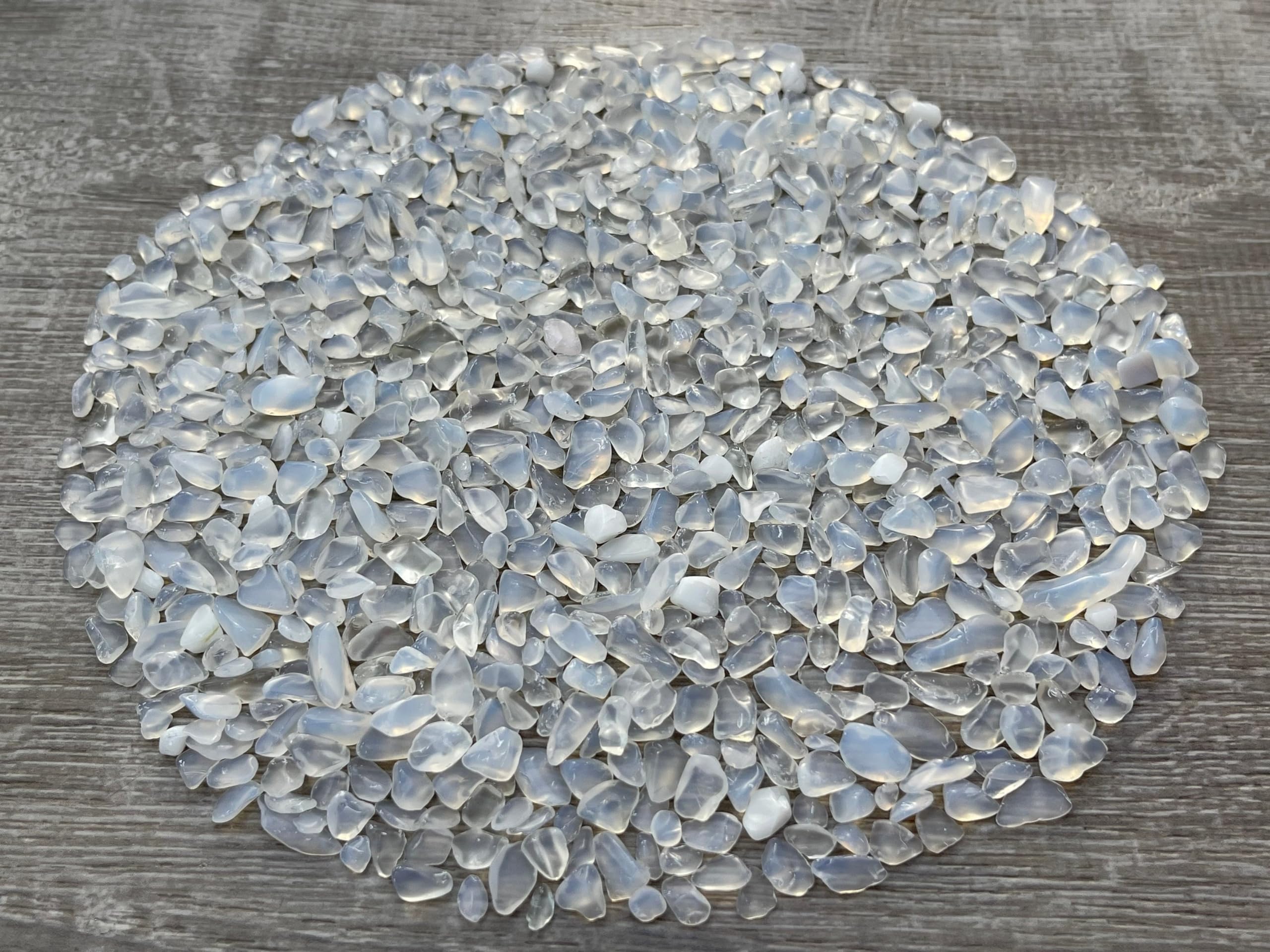 GAF TREASURES Opalite chips mini stones ideal for jewelry making and decorative accents.