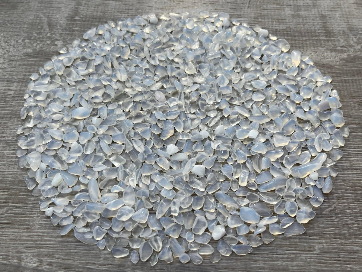 GAF TREASURES Opalite chips mini stones ideal for jewelry making and decorative accents.
