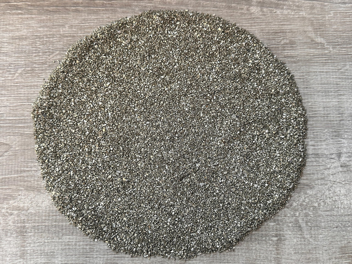 GAF TREASURES Pyrite sand chips close-up for natural decor accents.