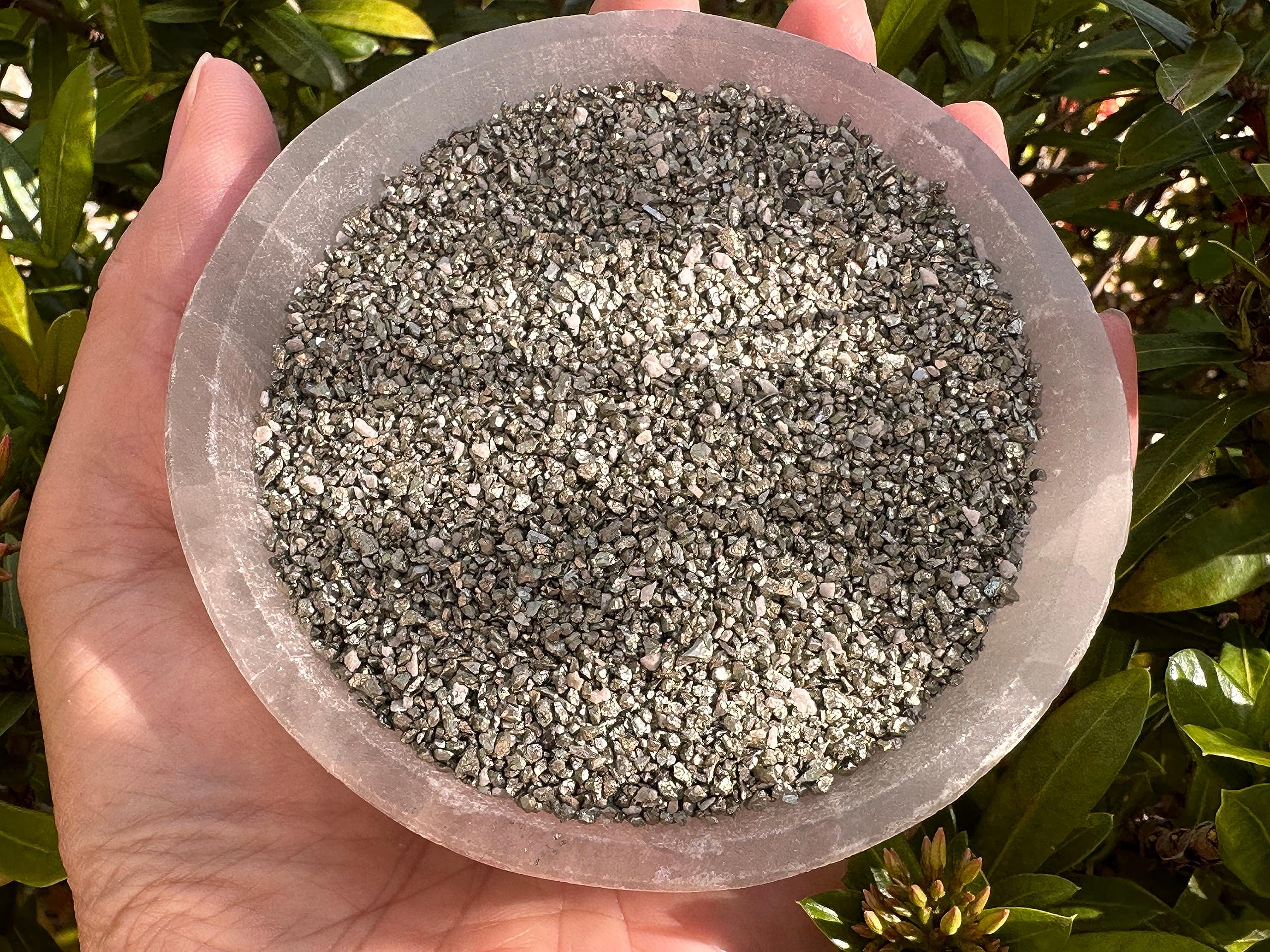 GAF TREASURES Pyrite chips ideal for arts and craft projects.
