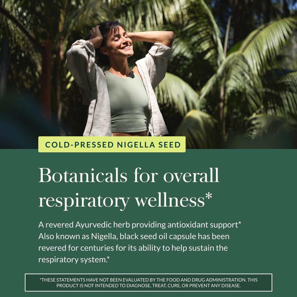 Gaia Herbs Black Seed Oil capsules close-up showing capsule texture and quality