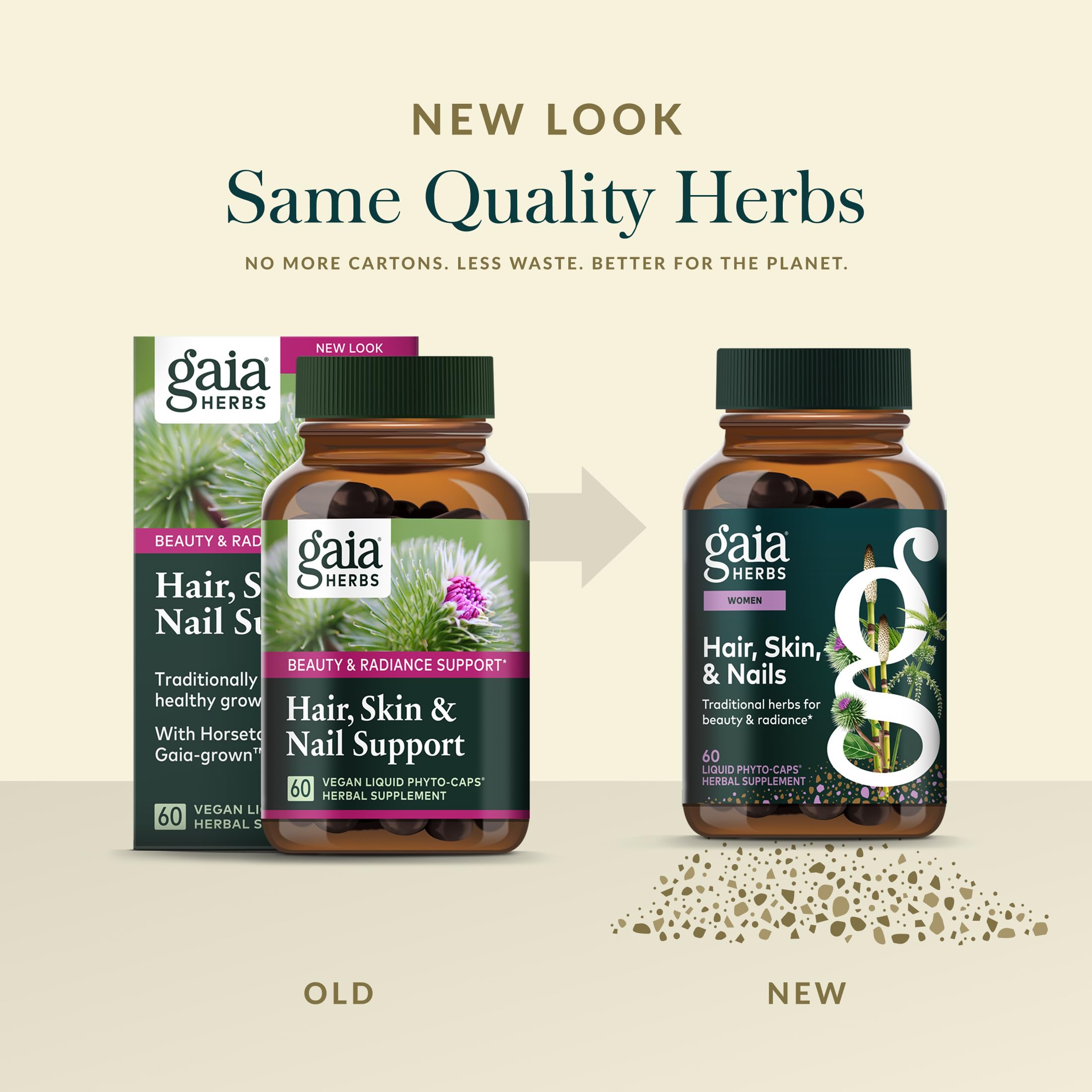 Gaia Herbs burdock root emphasizes skin-friendly root tradition.