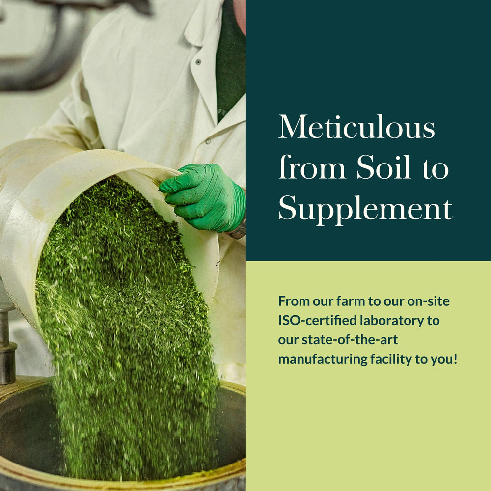 Gaia regenerative organic farming visuals highlight ingredient sourcing.