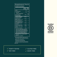 Pour shot of Gaia Herbs Plant Force Liquid Iron for convenient daily use.