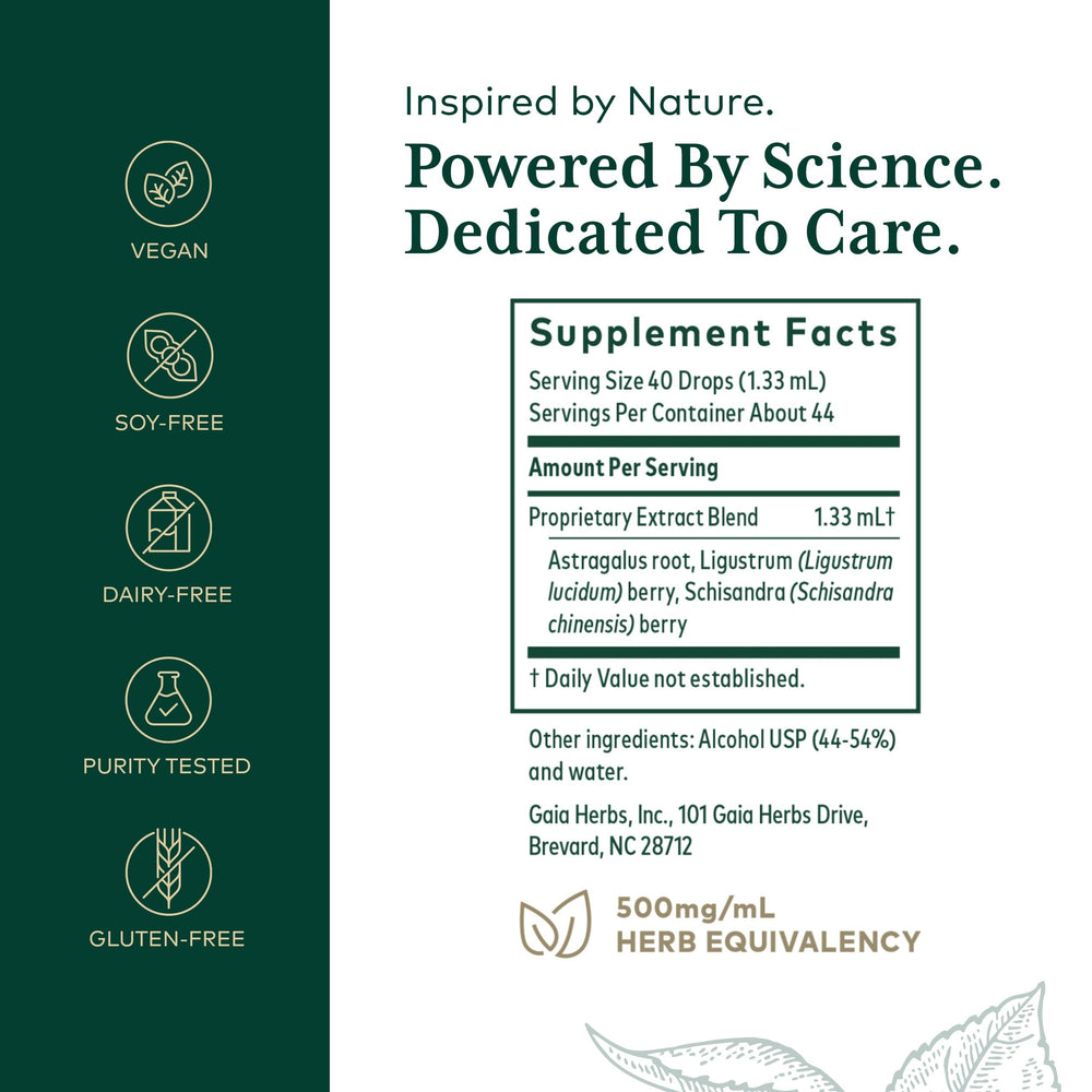 GAIA Herbs PRO astragalus root detail highlighting premium immune-support ingredient