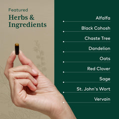 Gaia Herbs PRO black cohosh root in the herbal blend.