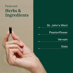 Ingredients display St. John's wort and friends for mood support