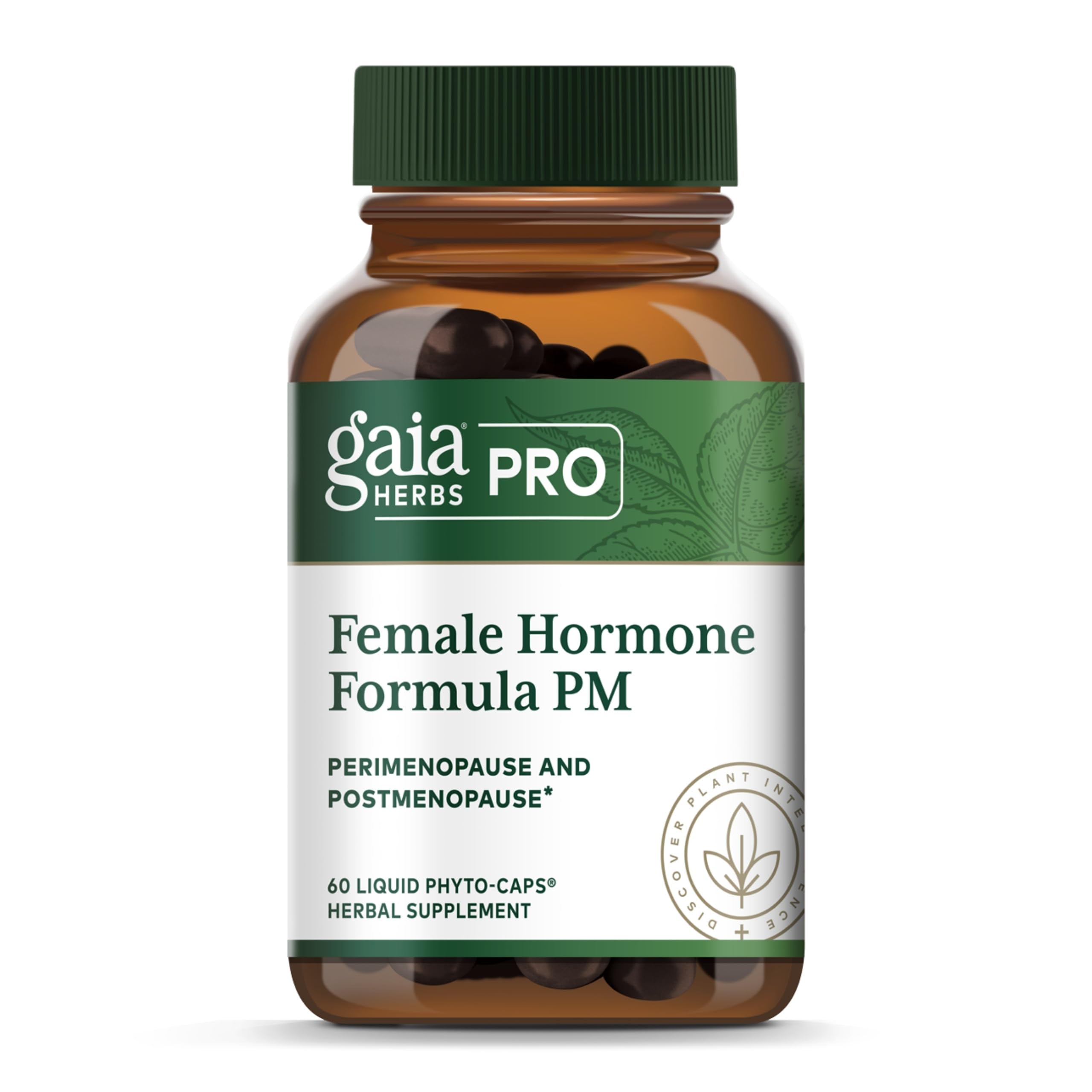 Gaia Herbs PRO PM bottle supports restful sleep during menopause