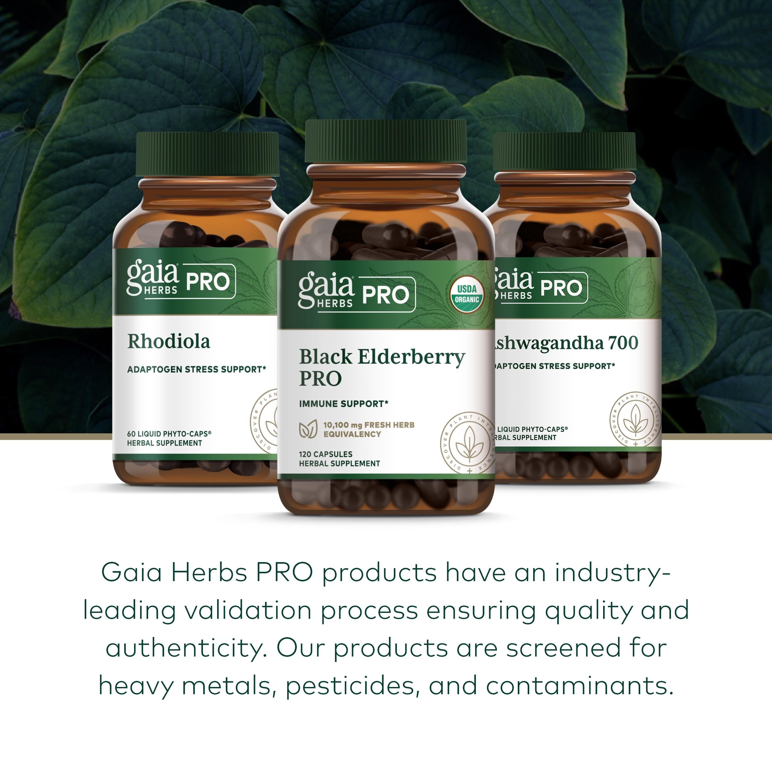 GAIA Herbs PRO ingredients sourced from trusted partners.