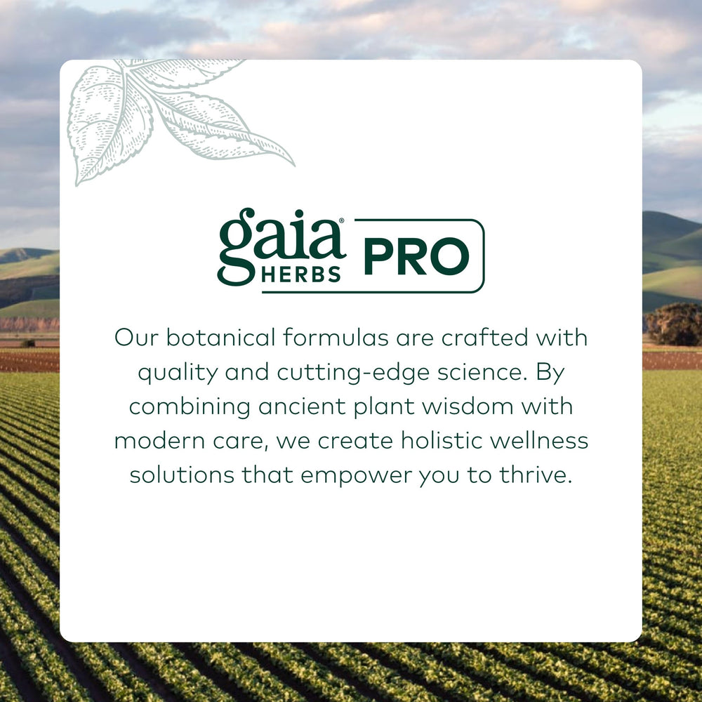 Gaia Herbs PRO Kava 50 kavalactones 50 mg on label