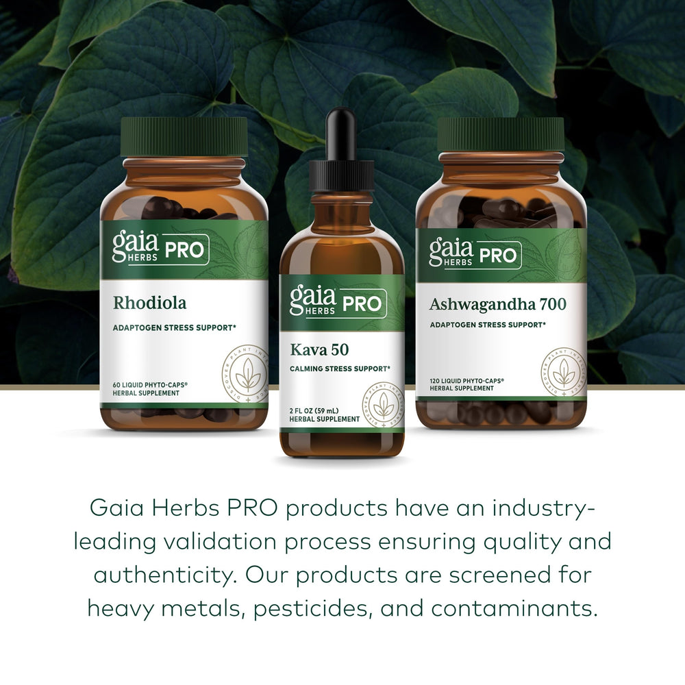 Gaia Herbs PRO Kava 50 regenerative organic farm origin visual