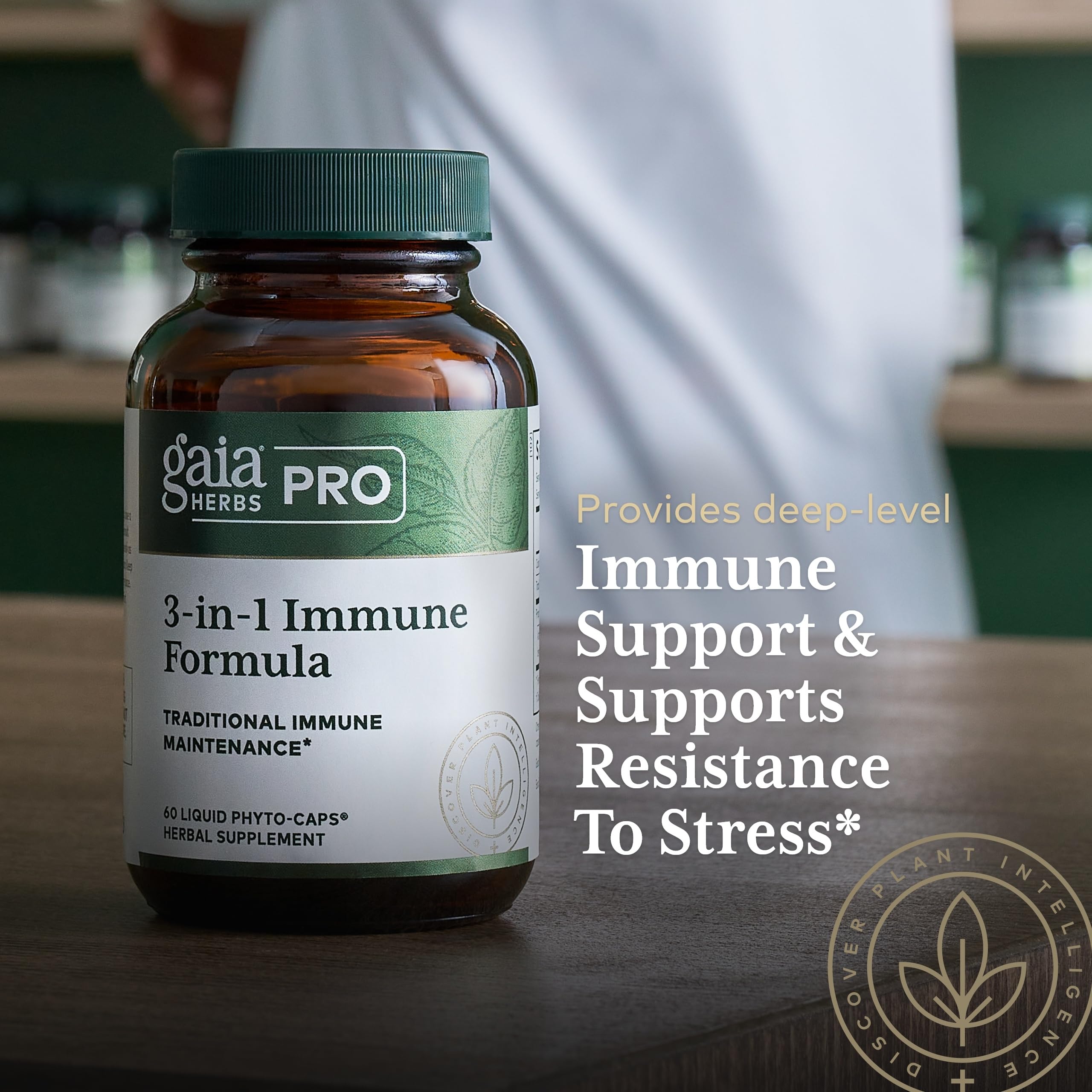 Gaia Herbs PRO ligustrum berry ingredient adds herbal complexity.