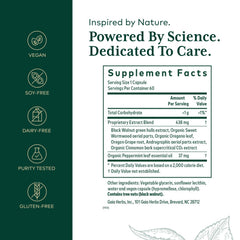 GAIA Herbs Pro capsules in blister pack for convenient daily digestive support