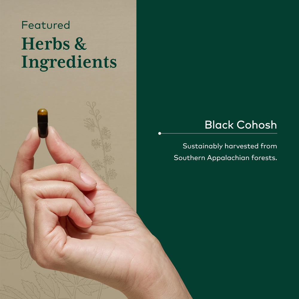 GAIA HERBS PRO organic black cohosh root extract highlighted in premium formula