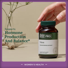 Gaia Herbs PRO Vitex Pro label highlighting organic chaste tree berry extract