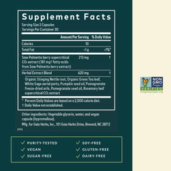 Gaia Herbs Prostate Health vegan capsules for convenient daily use