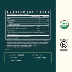Gaia Herbs Relax Gummies bottle label highlights organic juices and natural flavor.