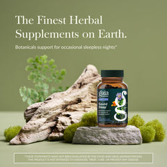 Gaia Herbs Sound Sleep capsules pour ready for soothing evening routines.