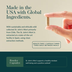 Herbal ingredients display behind Gaia Herbs logo symbolizing quality sourcing.