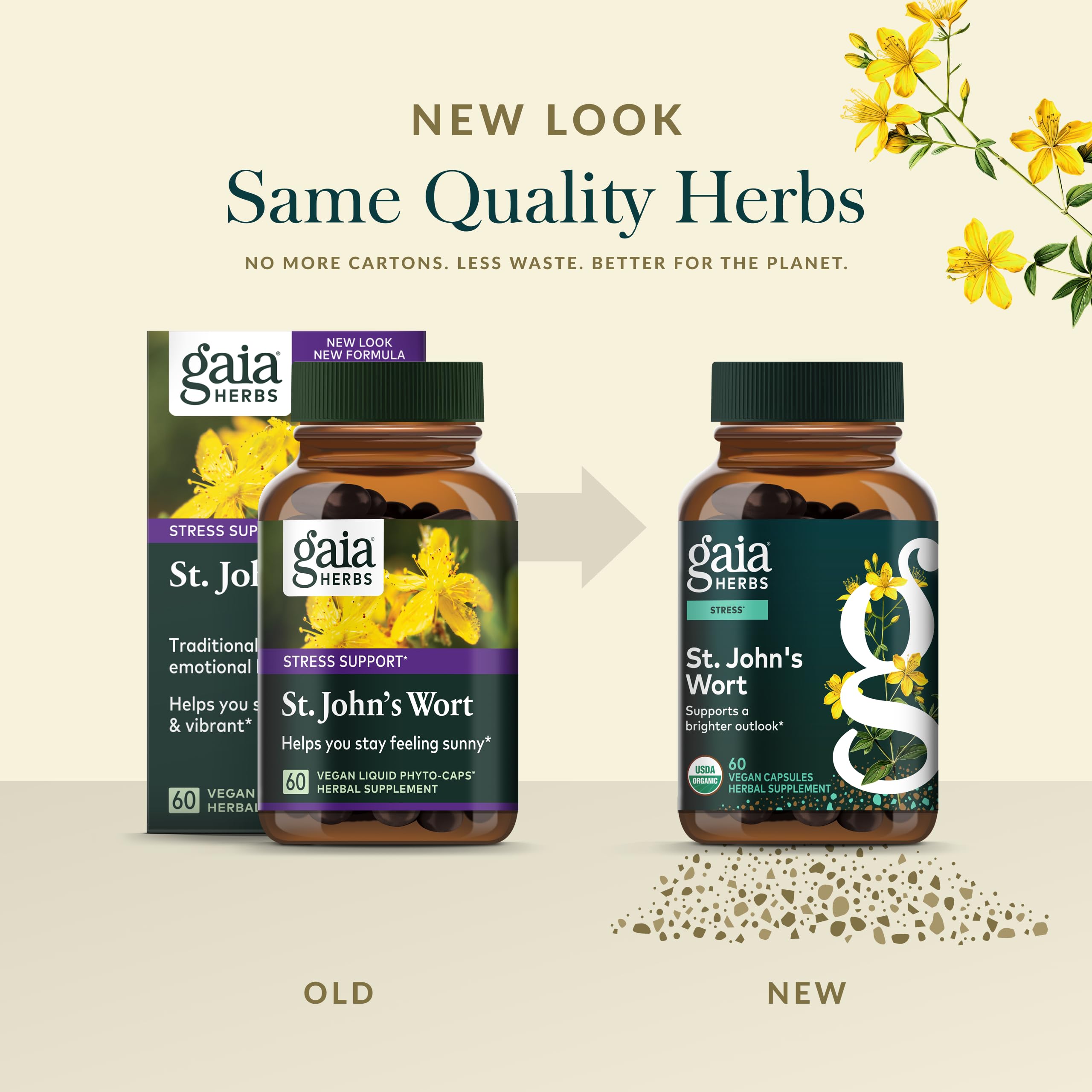 Packaging emphasizing soil-to-supplement process and integrity.
