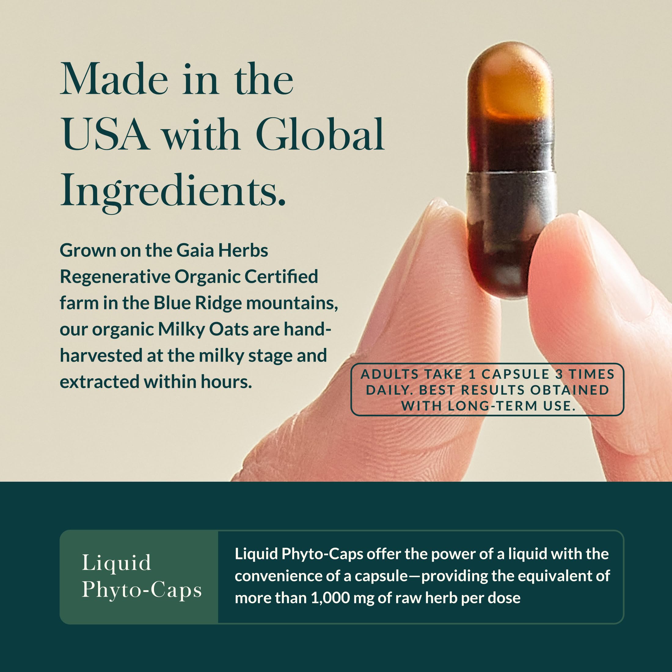 Gaia Herbs Steady Mind ingredient close-up passionflower