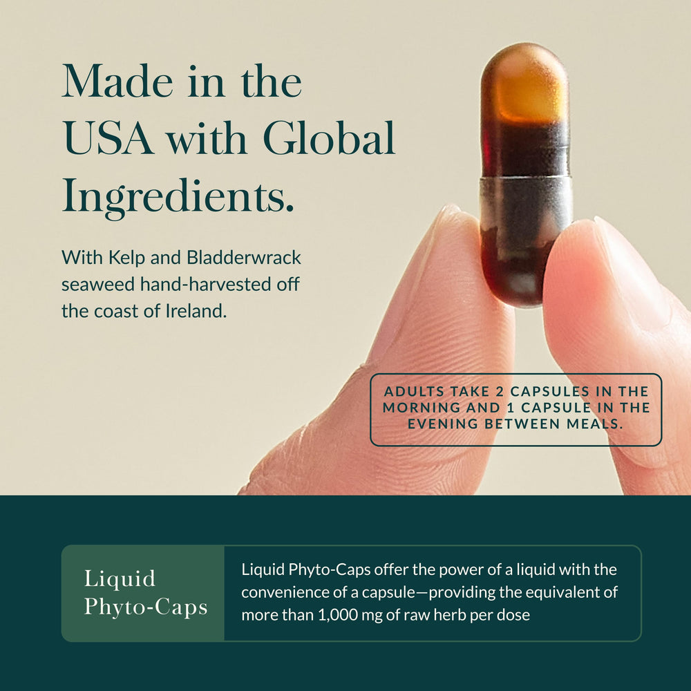 Gaia Herbs Thyroid Support liquid phyto-caps for convenient daily use