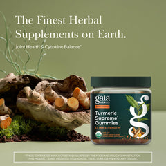 Gaia Herbs open bottle with lemon-ginger gummies visible