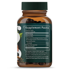 Gaia Herbs Turmeric Supreme Extra Strength capsules close-up for daily use in vegan form.