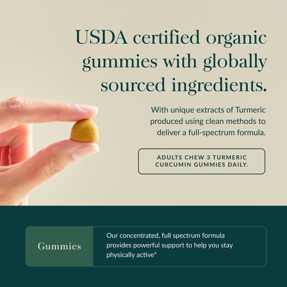 Gaia Herbs Turmeric Supreme Gummies lemon-ginger flavor on a plate