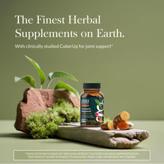 Gaia Herbs Turmeric Supreme Joint Health label closeup highlighting ingredients