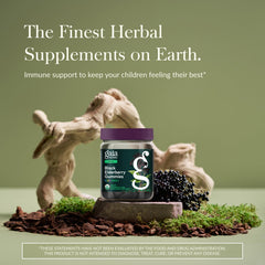 GaiaKids label emphasizes certified organic ingredients for a wholesome daily immune routine