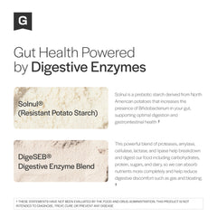 Gainful Gut Health bottle and label show clean ingredients for trust.