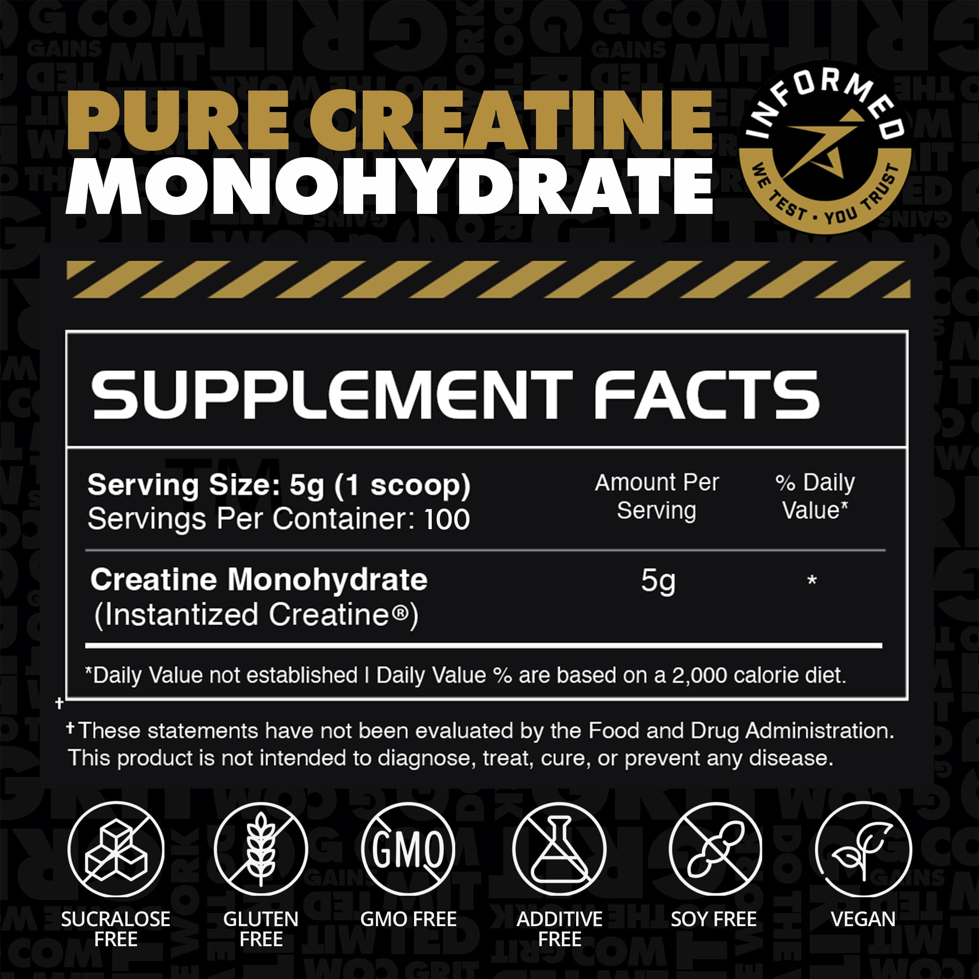 Athlete using Gains in Bulk Instantized Creatine during intense training