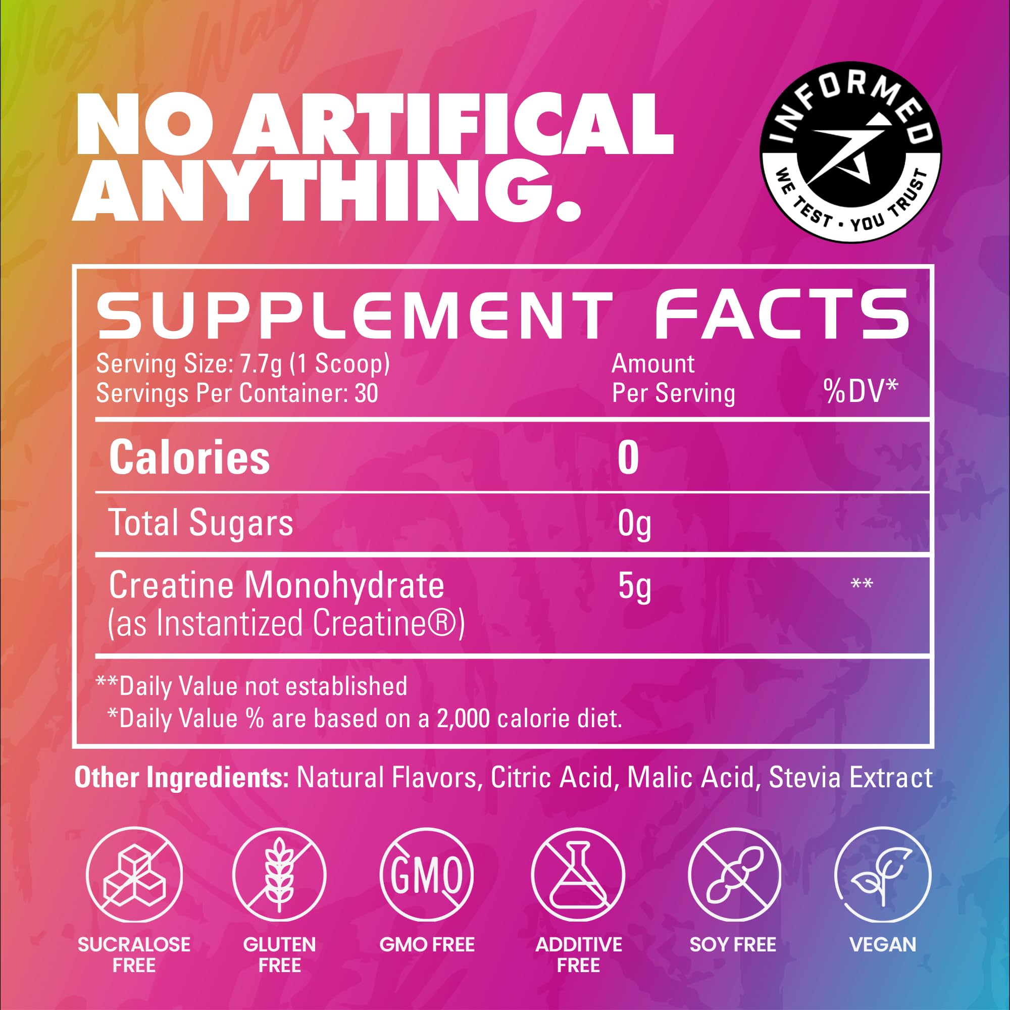 Gains in Bulk Sour Gummy flavor pack showing flavor and serving count.